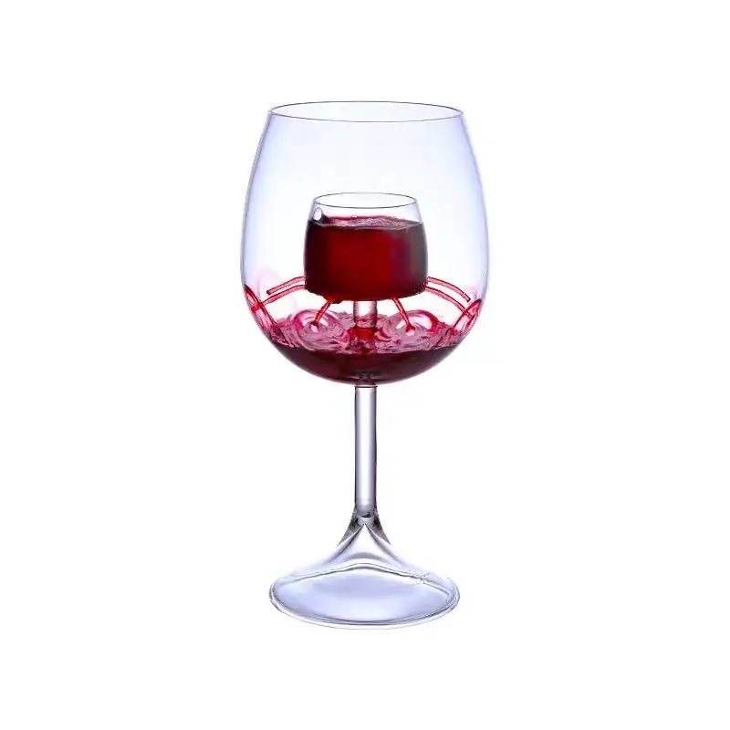 

Glass 620ml High Temperature Resistant Glass Household Large Tall Grape Creative Wine Glass