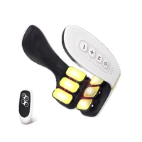 6 head neack massager 3 modes 9 gears heating back neck pulse cervical massager with remote control pain relief tool