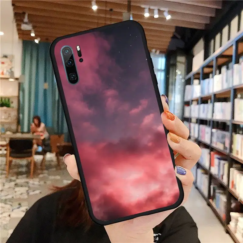 

Sweet sky pink Cloud Great art printing aesthetic Phone Case For Huawei honor Mate P 9 10 20 30 40 Pro 10i 7 8 a x Lite nova 5t