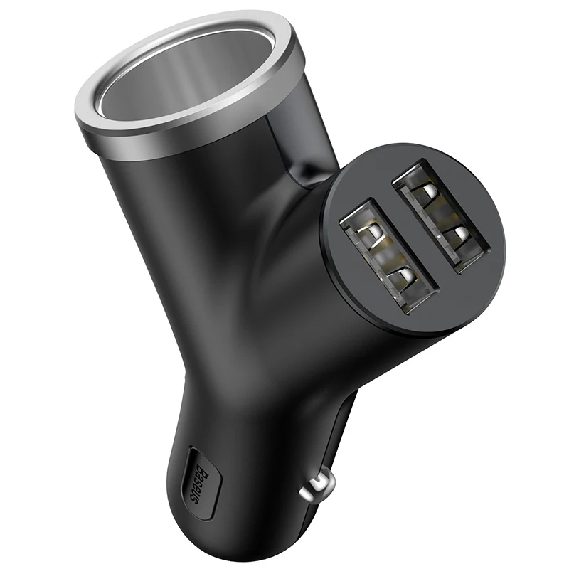 

Автомобильное зарядное устройство Baseus 40 Вт с двойным USB-шунтом для iPhone Samsung Xiaomi mi 3.4A, быстрое автомобильное зарядное устройство, адаптер питания, автомобильный прикуриватель
