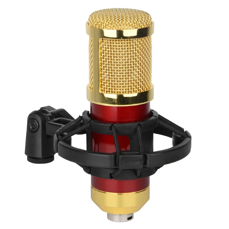 

BM800-A Microphone, the Anchor Live Shouting Microphone Recording Milk Bottle Gold-Plated Condenser Microphone
