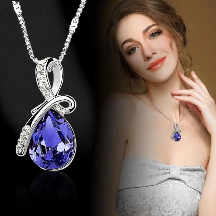 Фантастическое женское ожерелье со стразами цепочка Ювелирная подвеска модные