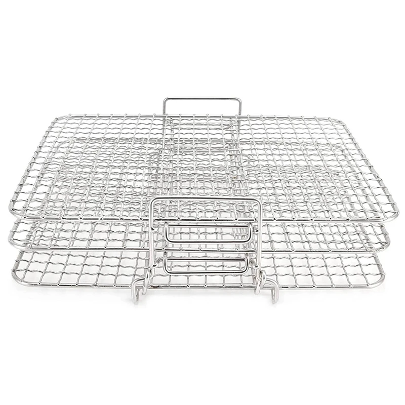 

Air Fryer Accessories 3-Layer Grill Suitable for FoodiAG300AG400 Square Rack Oven