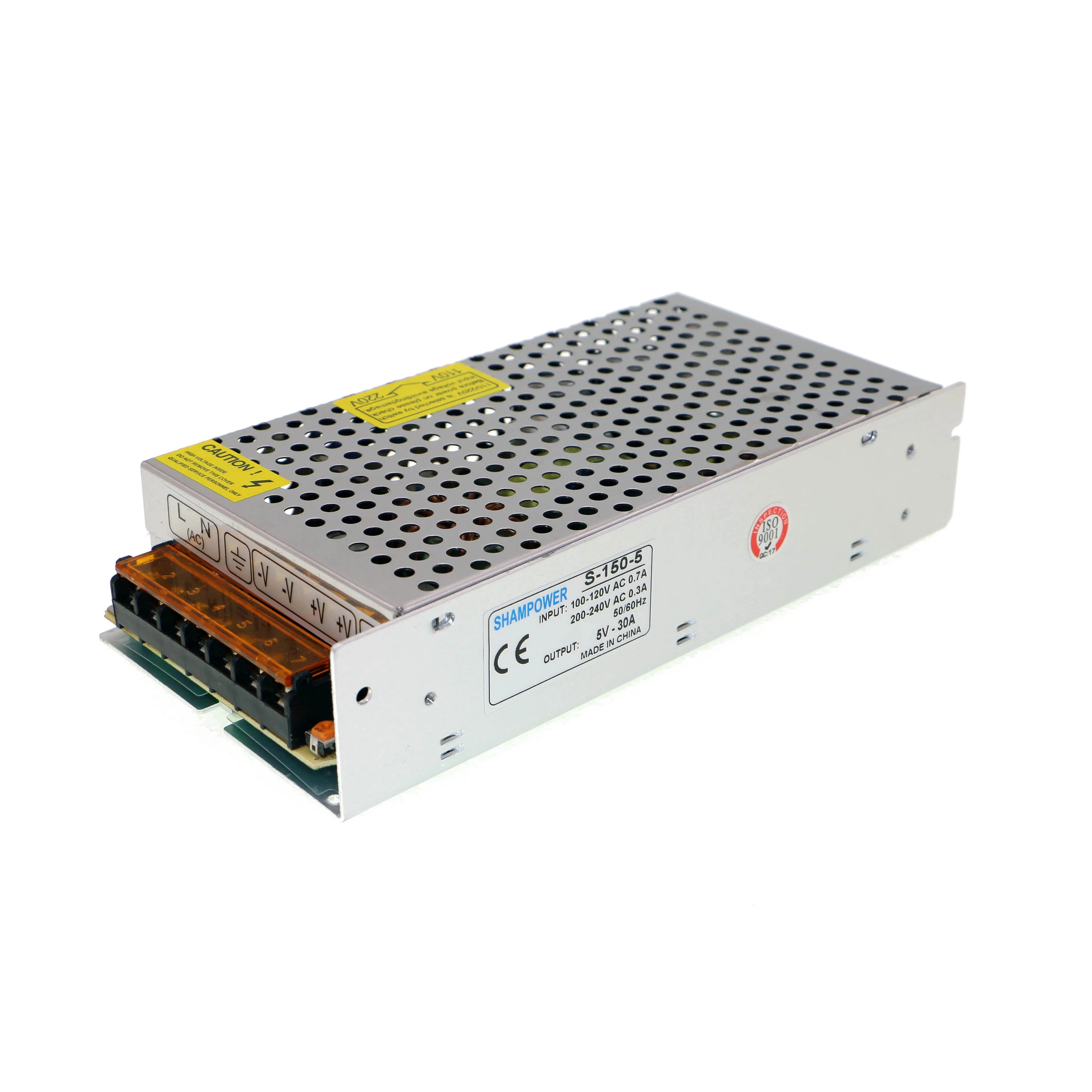 5V 30A 150W Фиктивные Мощность переключение Питание AC110V/220 V постоянного тока до DC5V2A 10A 20A 30A 40A 60A 10W 50W 100W 150W 200W 300W светодиодный дисплей Мощность адаптер - Цвет: 5V 30A 150W