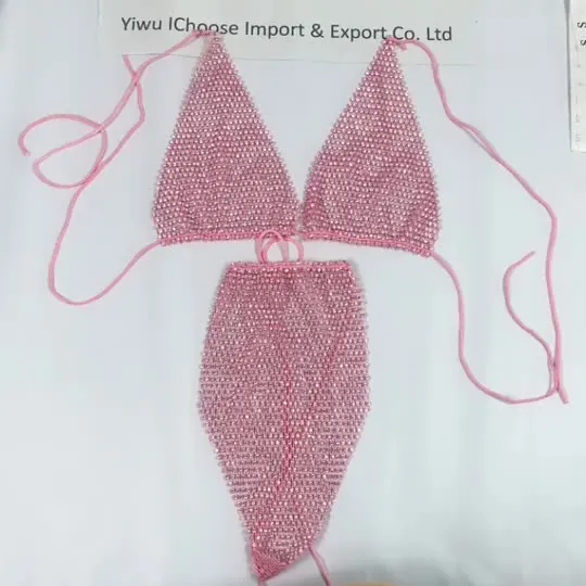 

Женское Эротическое Бандажное нижнее белье с бриллиантами, 17 цветов