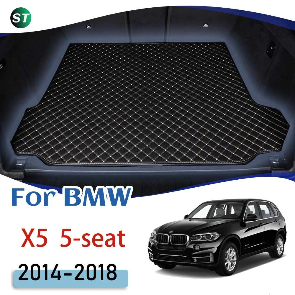 

For BMW X5 2014-2018 5-seat Leather Car Trunk Mat Trunk Boot Mat Liner Pad Cargo pad Carpet Tail Cargo Liner Sline 2015 2016