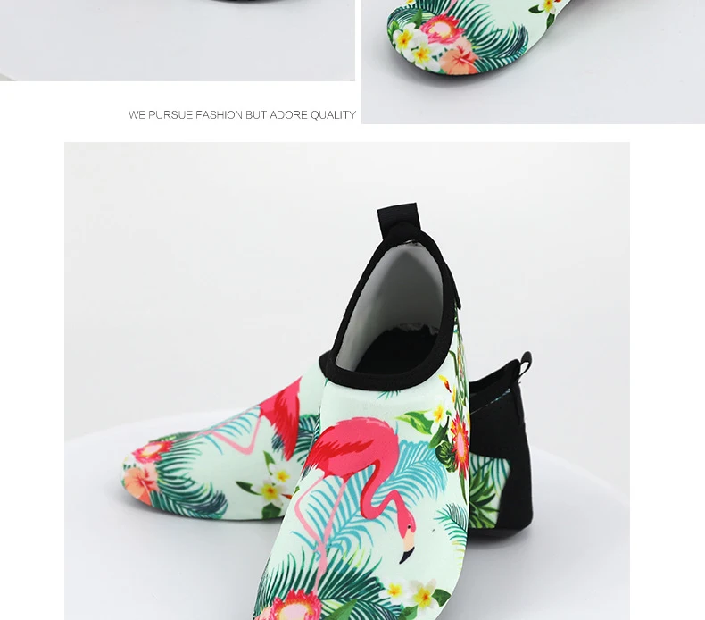 Sapatos de Água Crianças Descalço Rápido-seco Aqua Yoga Meias Meninos Meninas Flamingo Mergulho Natação Sapatos Praia Chinelos 6 High Quality Esporte e Lazer