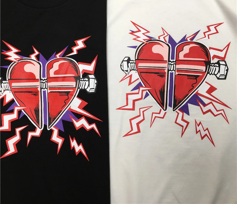 

marcelo barrett Men's Short-sleeved T-shirt Mechanical heart pattern Tees Women T SHIRTS|Streetwear 2191001641