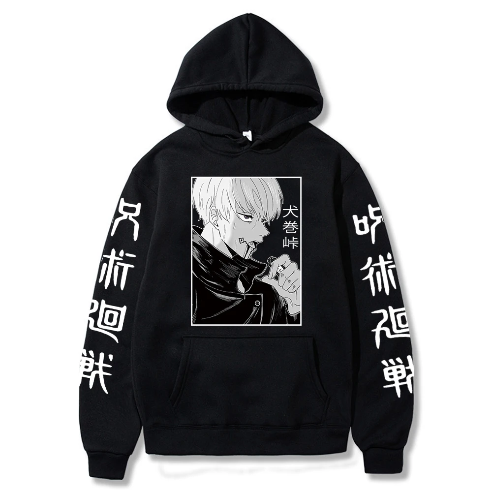 Anime Jujutsu Kaisen Hoodie Inumaki Toge Cosplay Pullover Sweatshirts Men and Women Casual Sports Tops | Мужская одежда