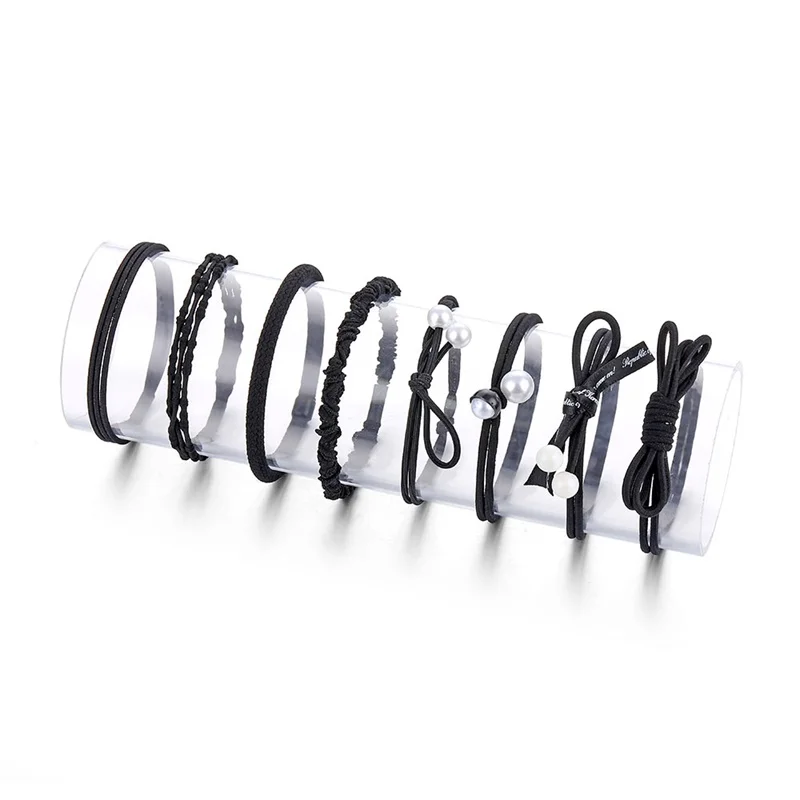 Резинки для волос IFMIA женские с жемчугом эластичные резинки узлом модные