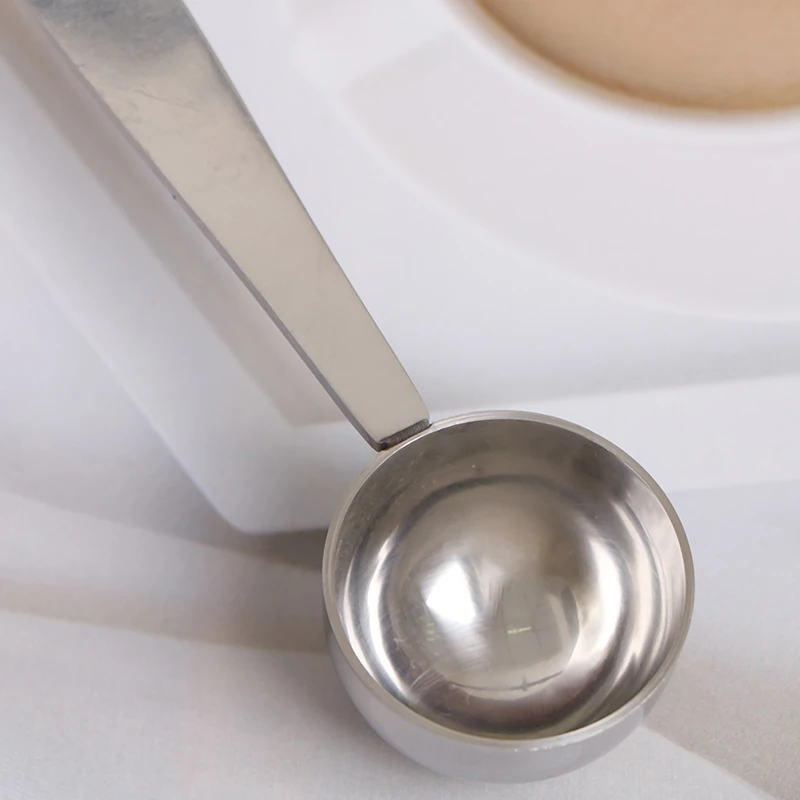 

1Pc Stainless Steel Stand coffee Powder Measuring Tamper Spoon Stainless Steel Coffee & Tea Tools
