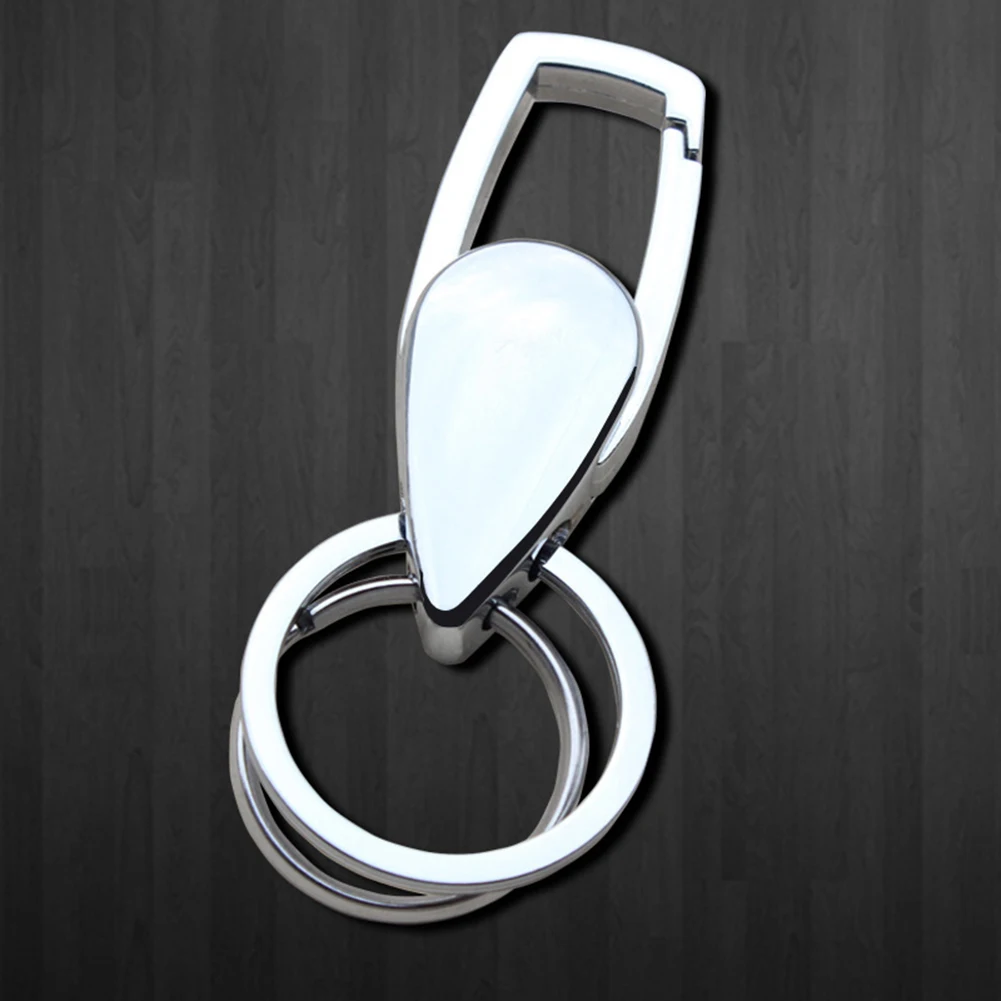 Stylish Men's Metal Double Ring Car Keychain Keyring Belt Bag Pendant Gift New | Украшения и аксессуары