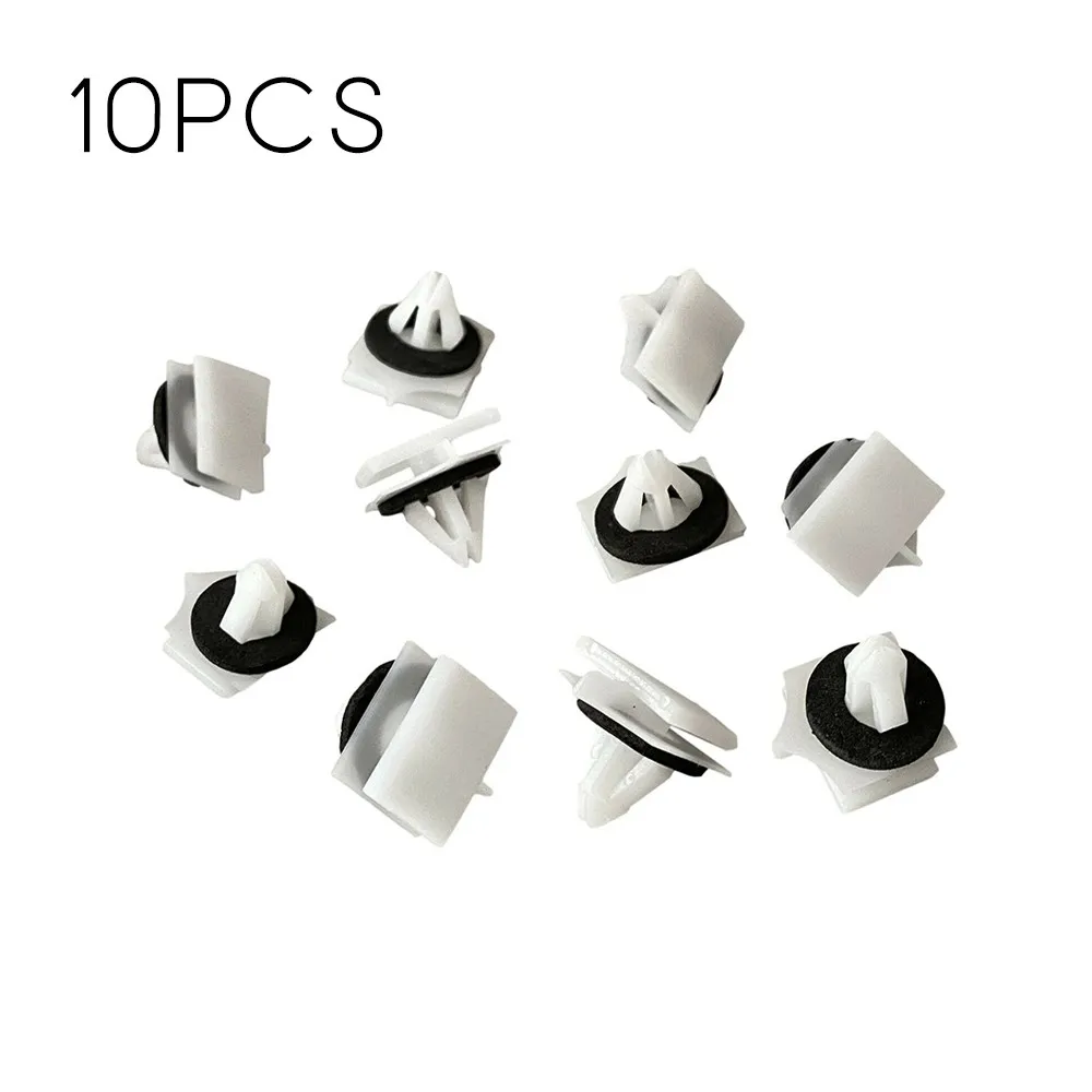 10pcs Rocker Panel Molding Retainer Wheel Flare Moulding Deck Lid For Ford Car Fixed Rivet Fastener Push Clips | Автомобили и
