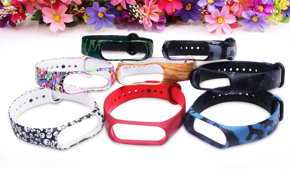 Браслет mi band 4 для xiaomi mi Band 4 ремешок силиконовый ремешок с разноцветными цветами аксессуары для xiaomi mi band 4 ремешок