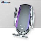 Автомобильное зажимное Беспроводное зарядное устройство R1 для iPhone 11 Xiaomi Автомобильный держатель для телефона Подставка 10 Вт Быстрая зарядка кронштейн для крепления на вентиляционное отверстие