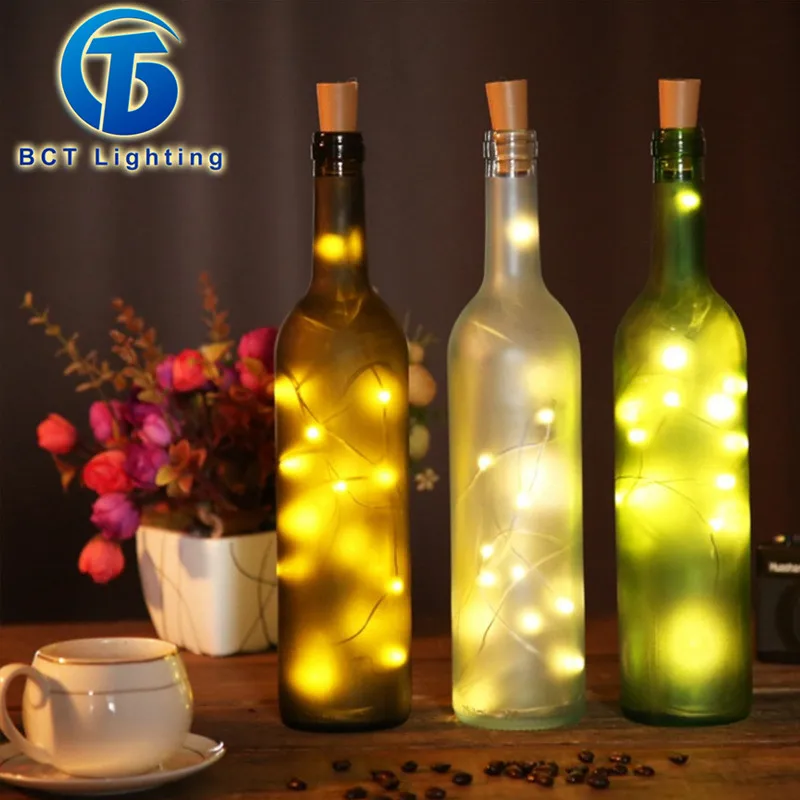 Гирлянда с пробковыми бутылками для вина 6 шт./лот 2 м 20 светодиодов | Освещение