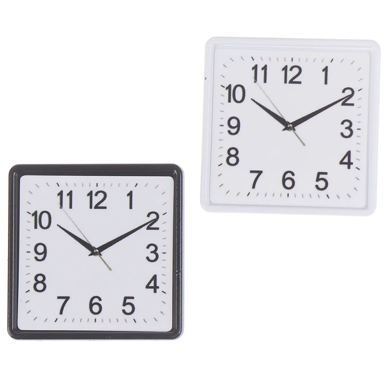 

1:12 Scale Resin Dollhouse Miniature Wall Clock Play Doll House Miniaturas Home Decor Accessories Toy Pretend Furniture Toy