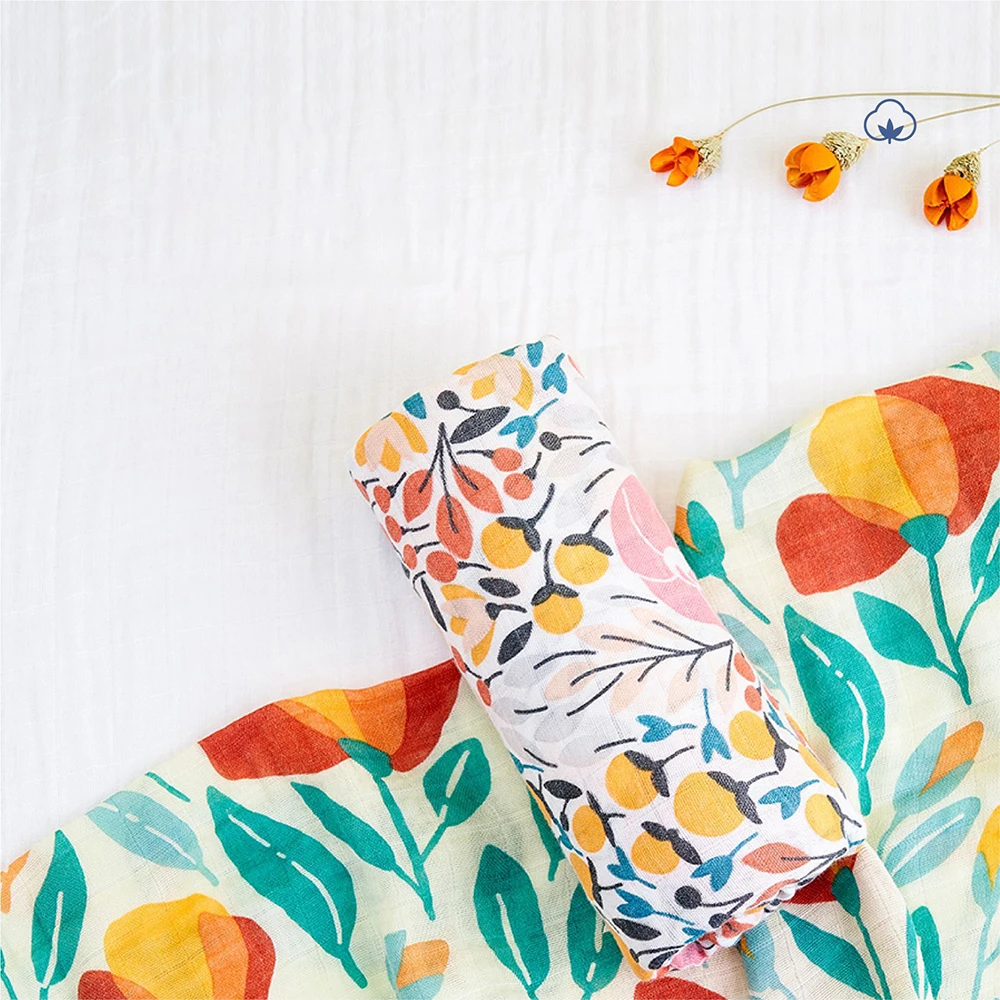 

Одеяло для новорожденных младенцев бамбуковое хлопковое Пеленальное полотенце с цветами овечкой банное полотенце летнее Марлевое покрыти...