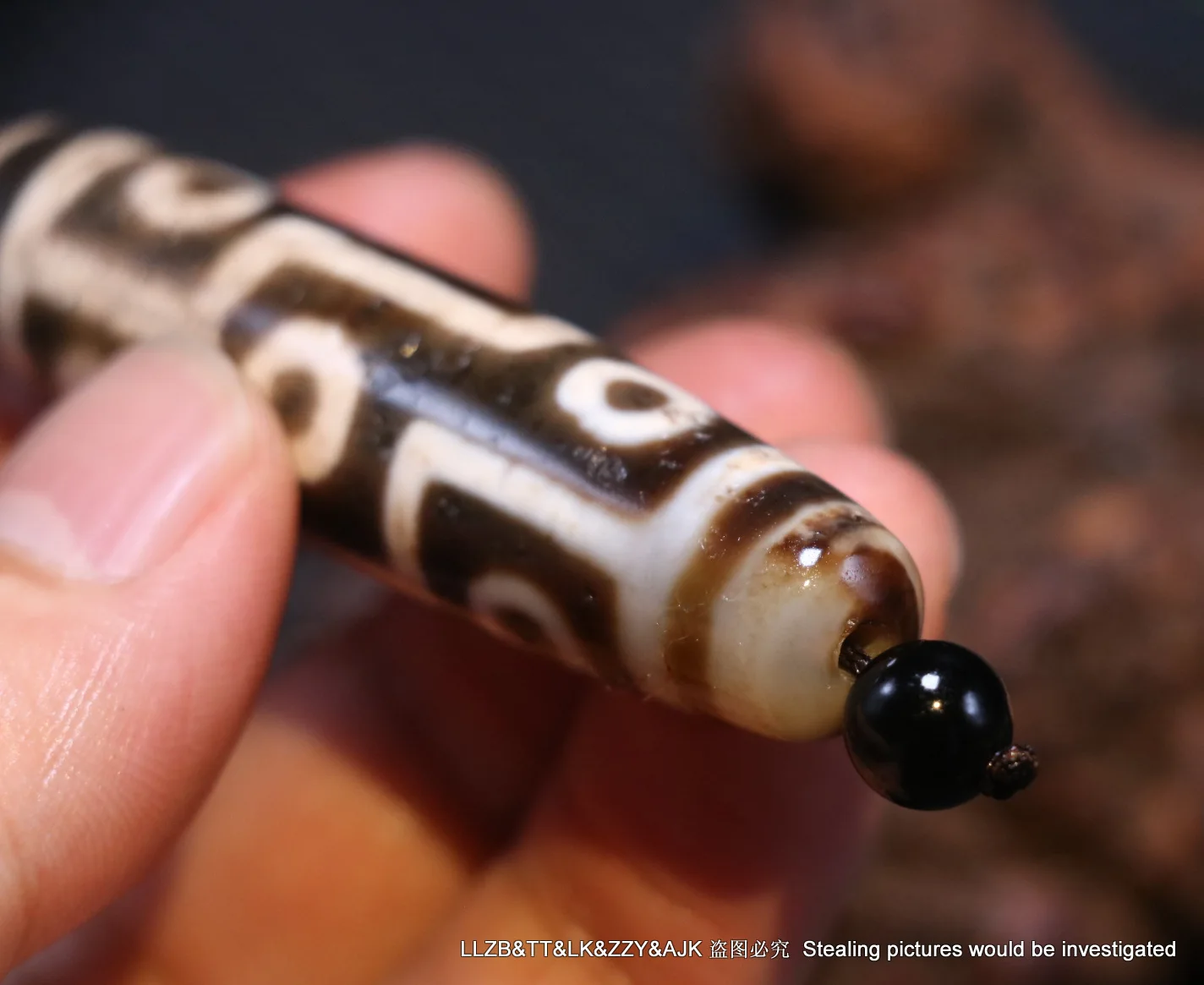 Волшебный Тибетский жирный Старый Агат патина 9 глаз Королевство бусины дзи