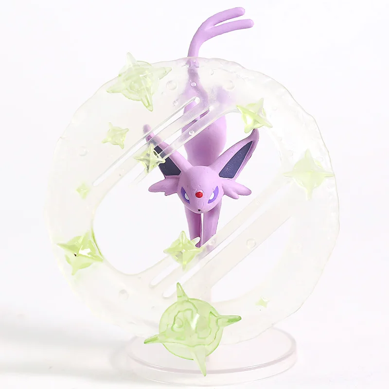 Анимированный Монстр Flareon Jolteon Umbreon Espeon Jigglypuff eeevee Vulpix Cubone Litten Absol Rowlet Фигурки игрушки 6 шт./компл