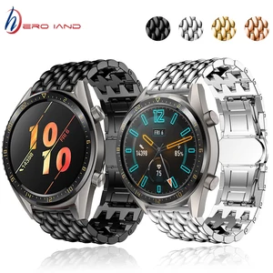 Ремешок для часов Huawei Watch GT 2e  GT 2GT2, браслет из нержавеющей стали для смарт-часов Galaxy Watch 46 мм, 22 мм
