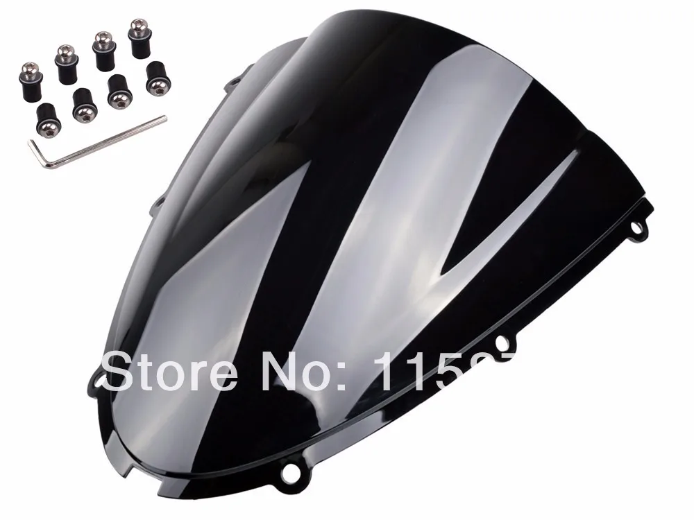 Черный чехол на лобовое стекло для Kawasaki ZX6R 636 2005 2006 2007 2008 бесплатная