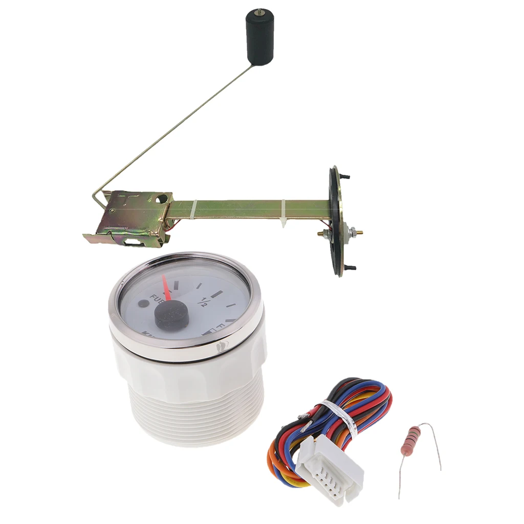 2 ''механический Автомобильный датчик уровня топлива белый измеритель для