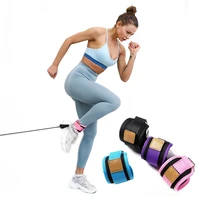 indoor fitness resistance band tension band leg strength training equipment with gantry ankle buckle straps gym accessories
