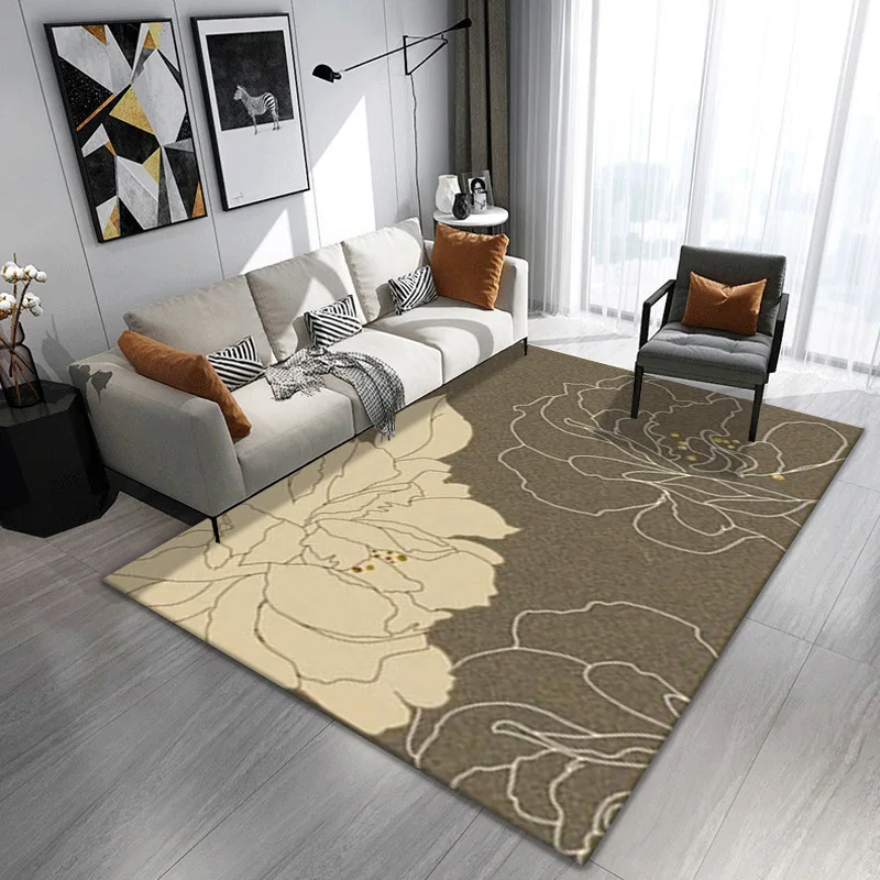 

Geometric Carpet for Living Room Anti-slip Pattern Print Indoor Area Rugs Home Floor Mat Bedroom Bedside Bay Window Sofa Carpets