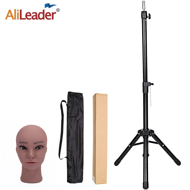 

Регулируемая голова манекена Alileader с подставкой для изготовления париков, штатив для париков, держатель для головы для обучения, подставка ...