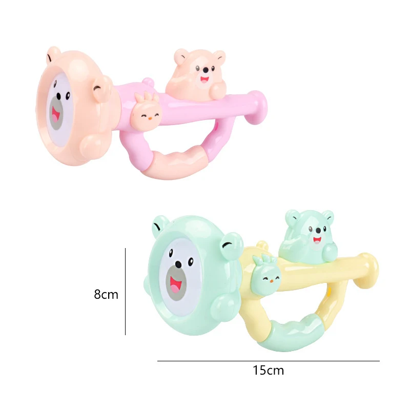

Cute Infant Toddler Toys Hand Holding Bell Newborn Rattles Baby Puzzle Bells Coax Baby Rattle Attract Baby's Attention Random