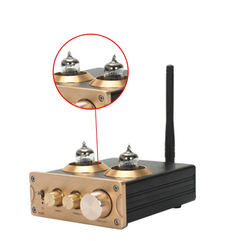 Bluetooth 5 0 QCC3008 APTX HiFi 6J1 ламповый тональный усилитель стерео с тройным управлением
