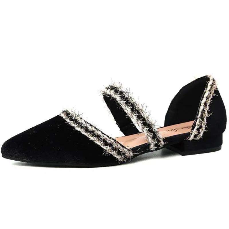 

Mary Janes Single Shoe Sandals 2021 Shallow Pointed Toe Lady Shoes Slip-on Brand Women Shoes Flats Casual Shoes Zapatos Mujer