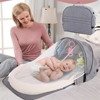 0 12 months kid baby bed for newborn protection mosquito net portable bassinet baby foldable breathable infant sleeping basket