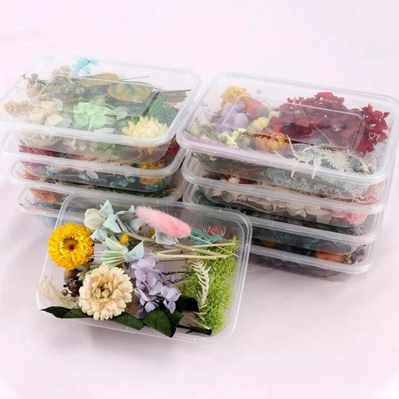 

1 Box Colorful Real Dried Flower Plant For Aromatherapy Candle Epoxy Resin DIY Preserved Jewelry Making Craft DIY Accessories