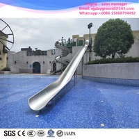2020 stainless steel water slide outdoor playground tube slide for swimming pool