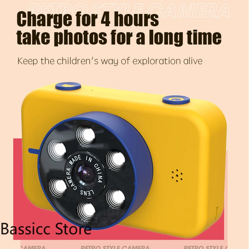 

NEW mini children's camera 4K high-definition front and rear dual camera 50 million pixel children's digital camera baby toys