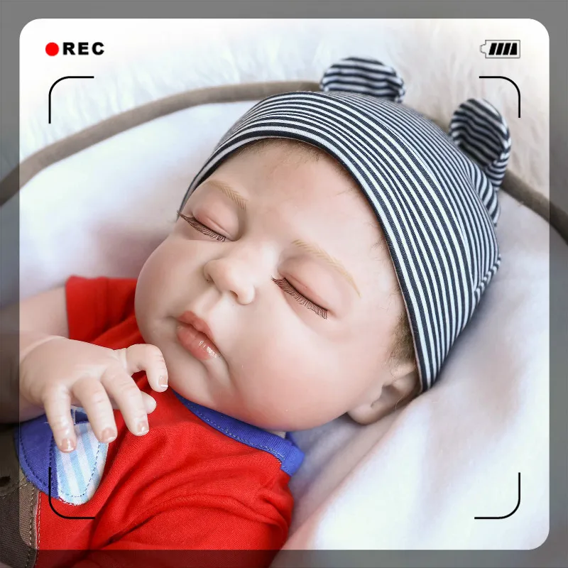 Реалистичная мягкая силиконовая кукла 55 см из винила живая Спящая | Игрушки и