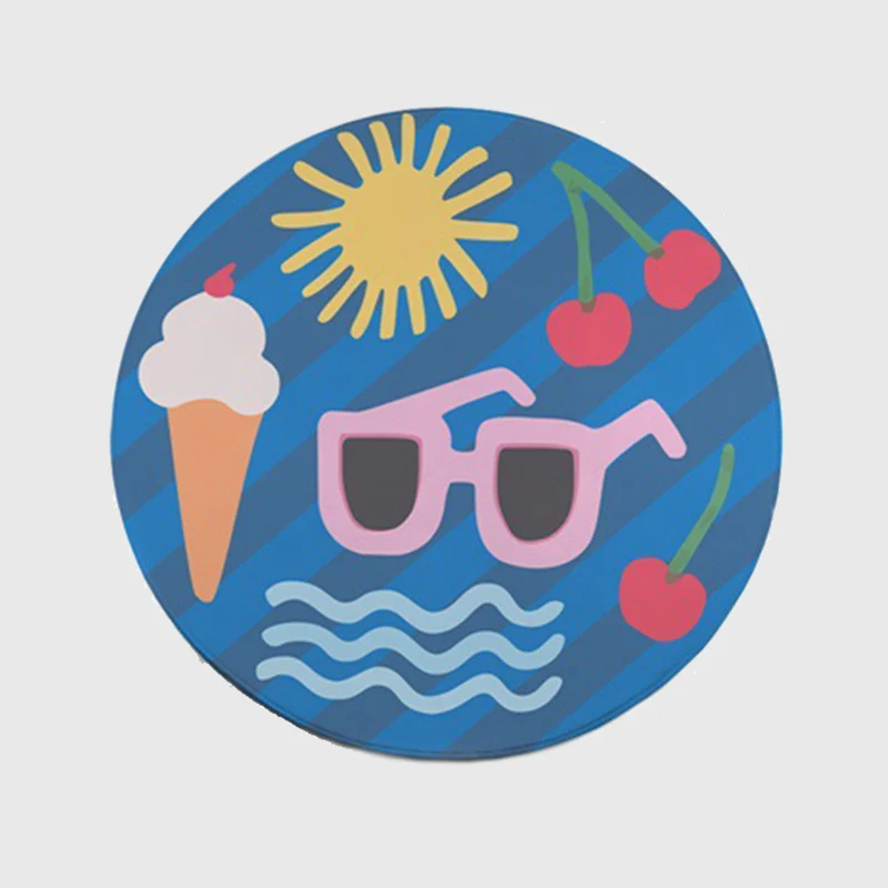 Современный мультфильм Животные с рисунком кошки медведя облако Жирафы коврики