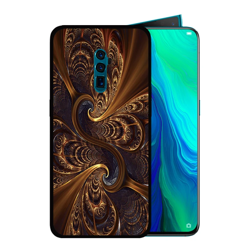 for OPPO Reno 10x zoom Reno2 2 Z R17 R15 R11 Plus 9S R15X K3 K1 Soft Silicone Black TPU Case Fantasy Retro Vintage Printed Cover | Мобильные