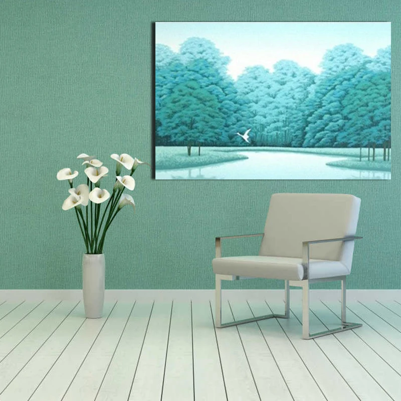 Diy Цифровая живопись стихи простая Красивая овечка большое дерево маленькая