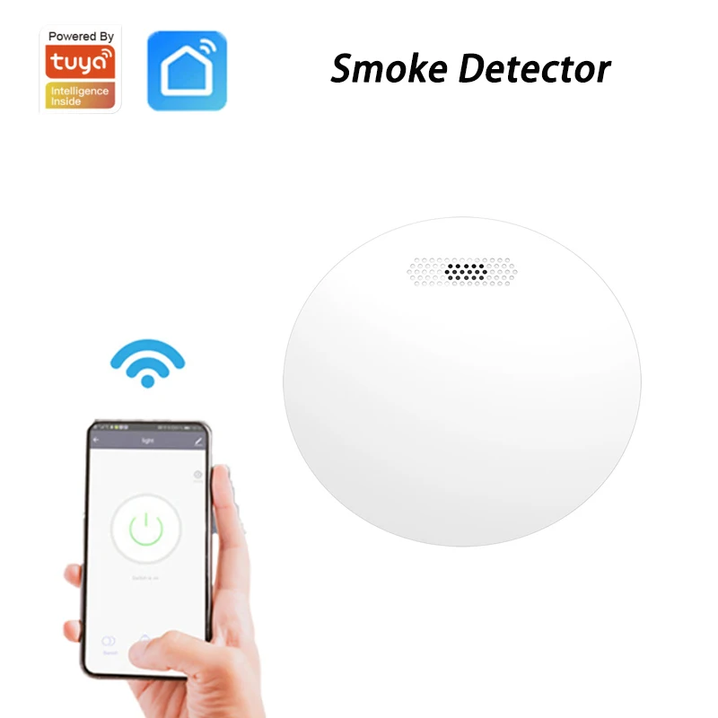 

Смарт-детектор дыма беспроводной с Wi-Fi и управлением через приложение