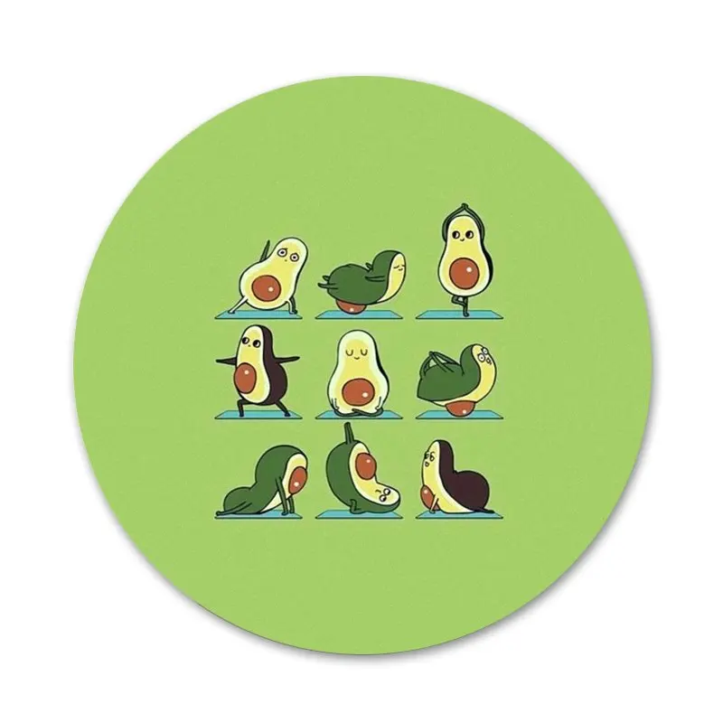 

58mm Funny Tumblr avocado Icons Pins Badge Decoration Brooches Metal Badges For Backpack Decoration