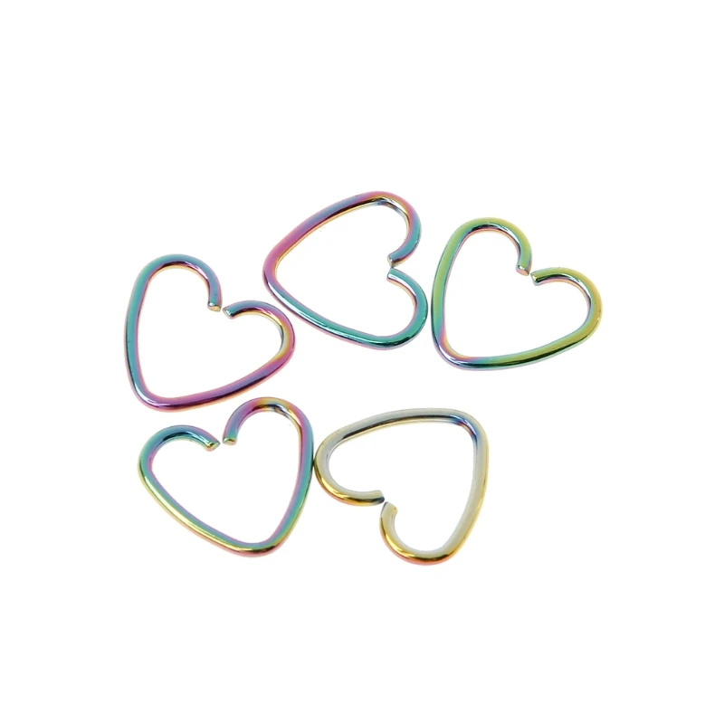 В форме сердца Поддельные трагус пирсинг кольцо спиральный для хряща Tragus Daith