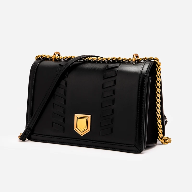 

Fashion Woven Chains Crossbody Bags for Women 2021 Designer High Quality Lock Shoulder Bag Small Phone Flap Purse Women's Bag