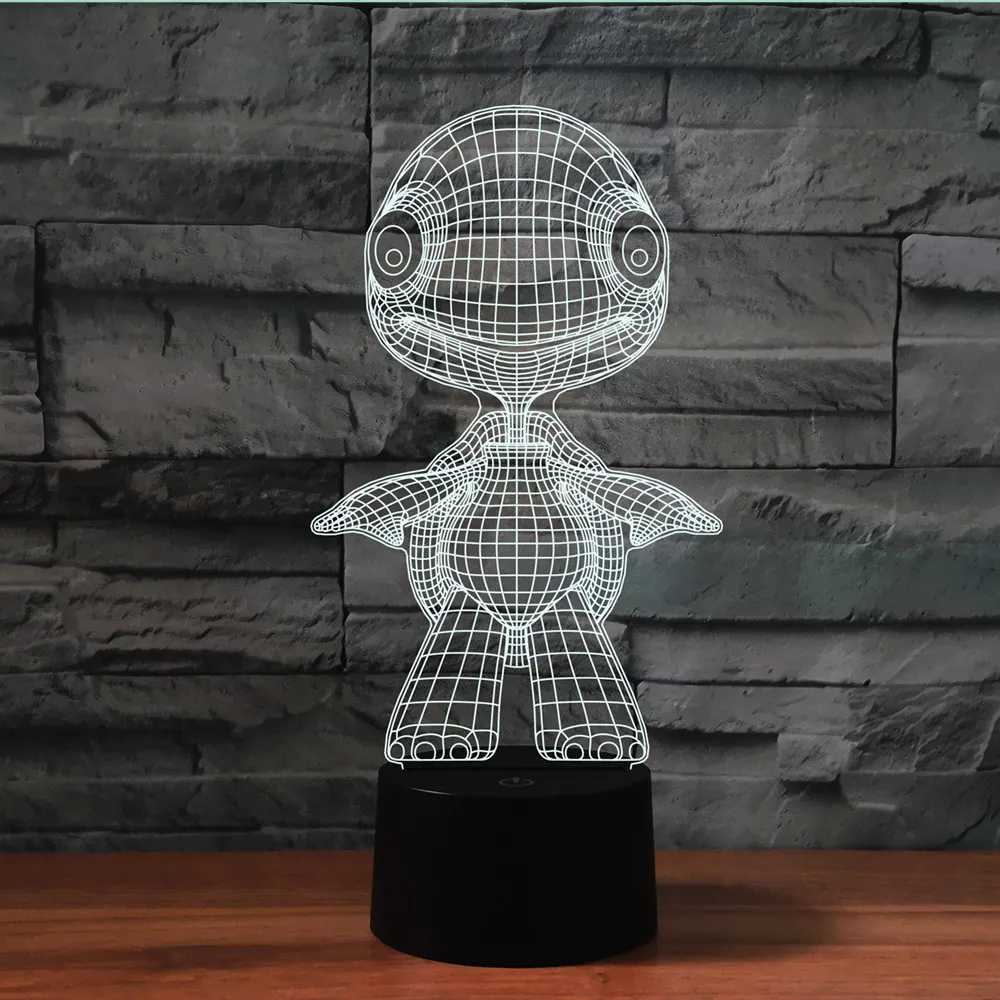 СВЕТОДИОДНЫЙ ночник в виде морской черепахи Настольный светильник с сенсорным