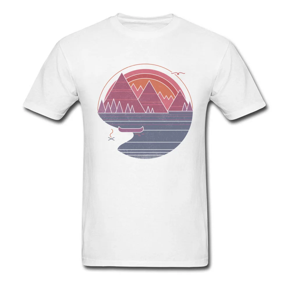 

Tops Men T Shirt The Mountains Are Calling T-shirt Fall Fitted Design TShirt Geometric Tees