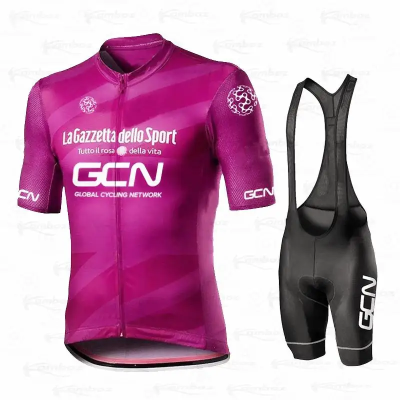 Новинка 2021 Мужская велосипедная Джерси GCN летний комплект с коротким рукавом Maillot