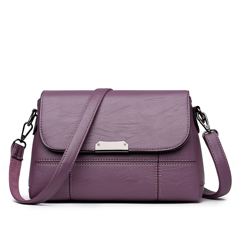 Сумки через плечо для женщин дамские сумочки на ремне с кожаным клапаном дешевые