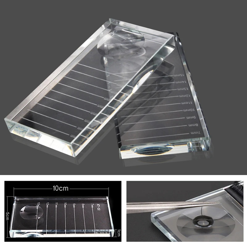 Подставка для накладных ресниц настольный держатель клея с кристаллами